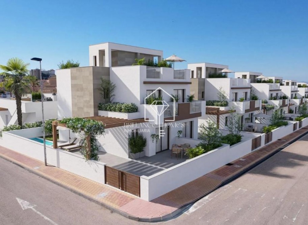 Obra nueva - Terraced houses - Mazarrón - Calle Presbiterio Jesus Garcia s/n