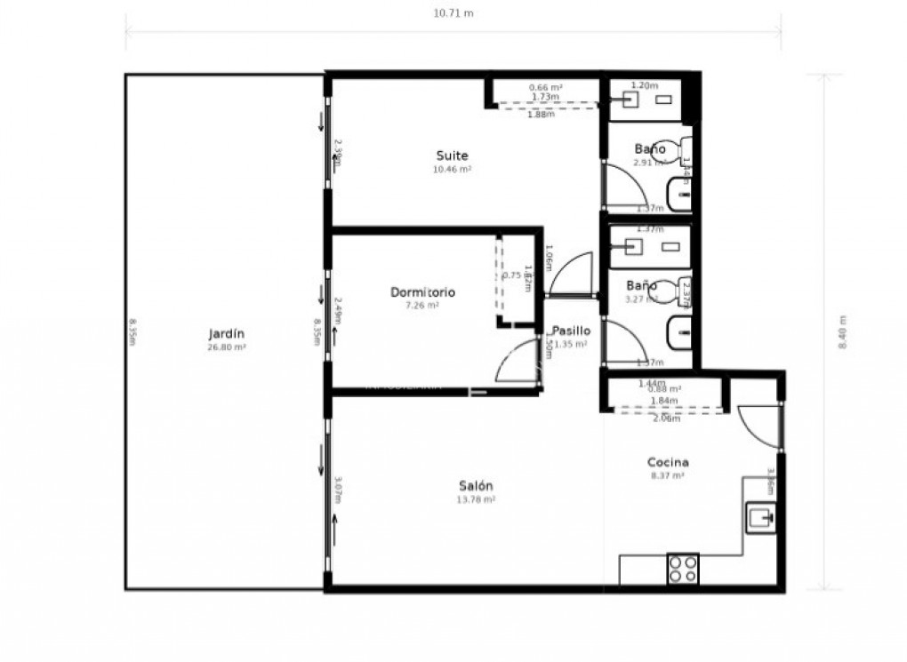 Resale - Wohnung - Los Arenales del Sol - Arenales