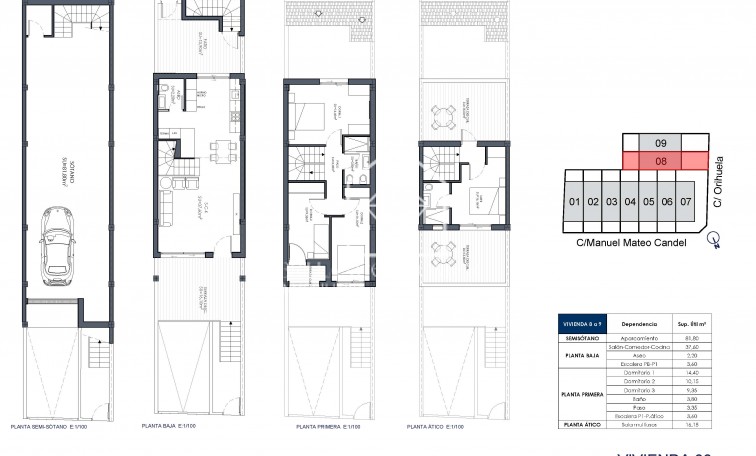 New Build - Terraced houses - Rafal