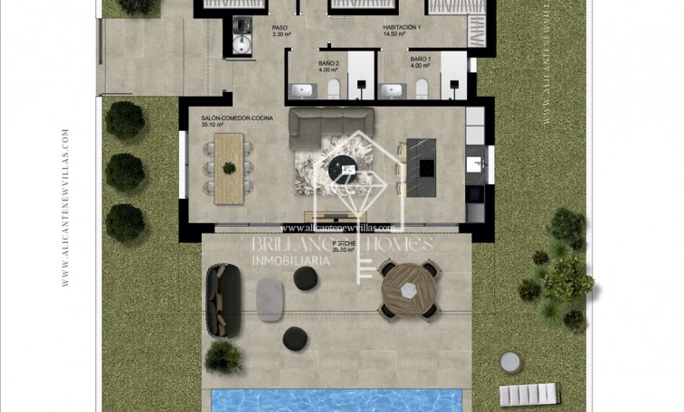 New Build - Villas - Hondón de las Nieves - 03688