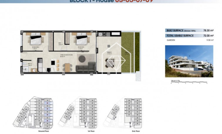 New Build - Flats - The Marina - 03008