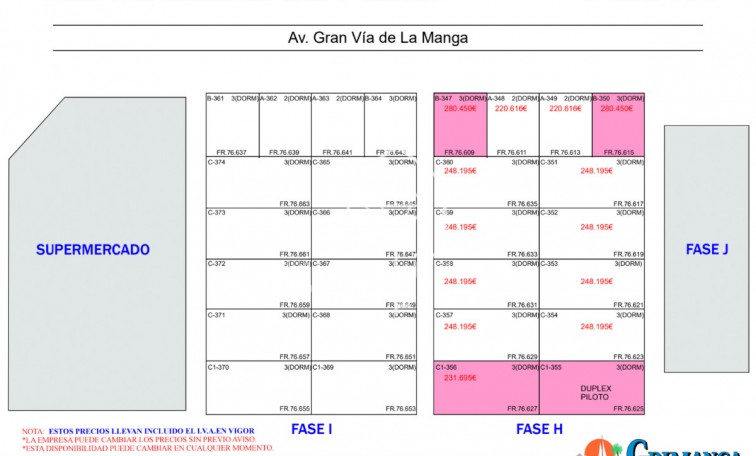 Nowa konstrukcja - Flats - La Manga del Mar Menor - 30380