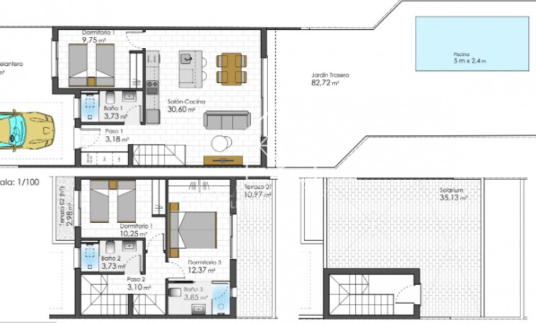 Nouvelle construction - Terraced houses - San Javier  - 30720