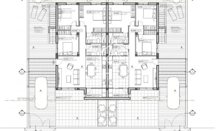 Obra nueva - Terraced houses - Mazarrón - Calle Presbiterio Jesus Garcia s/n