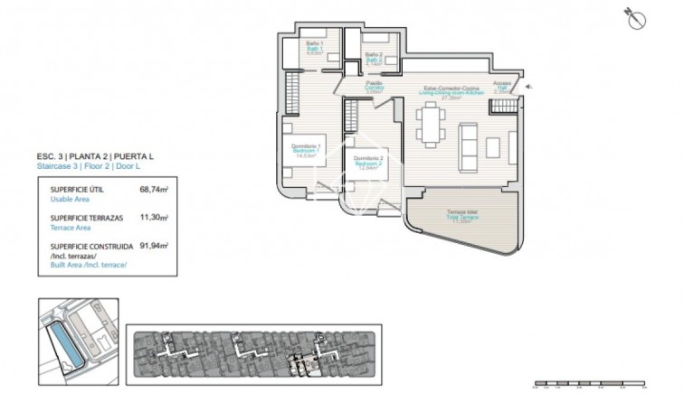 Nowa konstrukcja - Apartment/mieszkanie - La Villajoyosa / Vila Joiosa