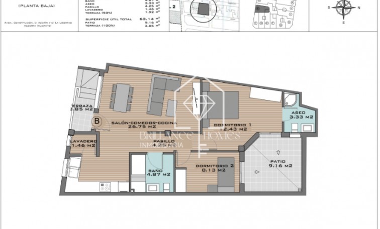 Nowa konstrukcja - Apartment/mieszkanie - Algorfa