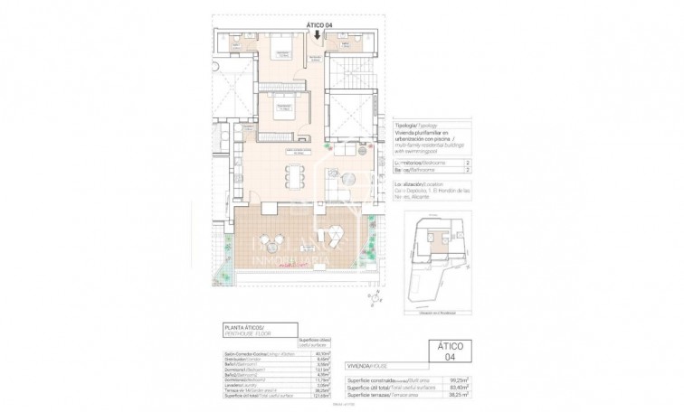 Nowa konstrukcja - Apartment/mieszkanie - Hondón de las Nieves