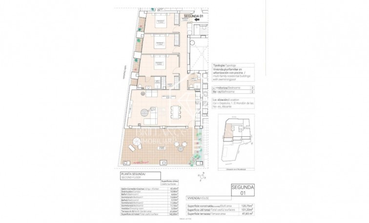 Nowa konstrukcja - Apartment/mieszkanie - Hondón de las Nieves